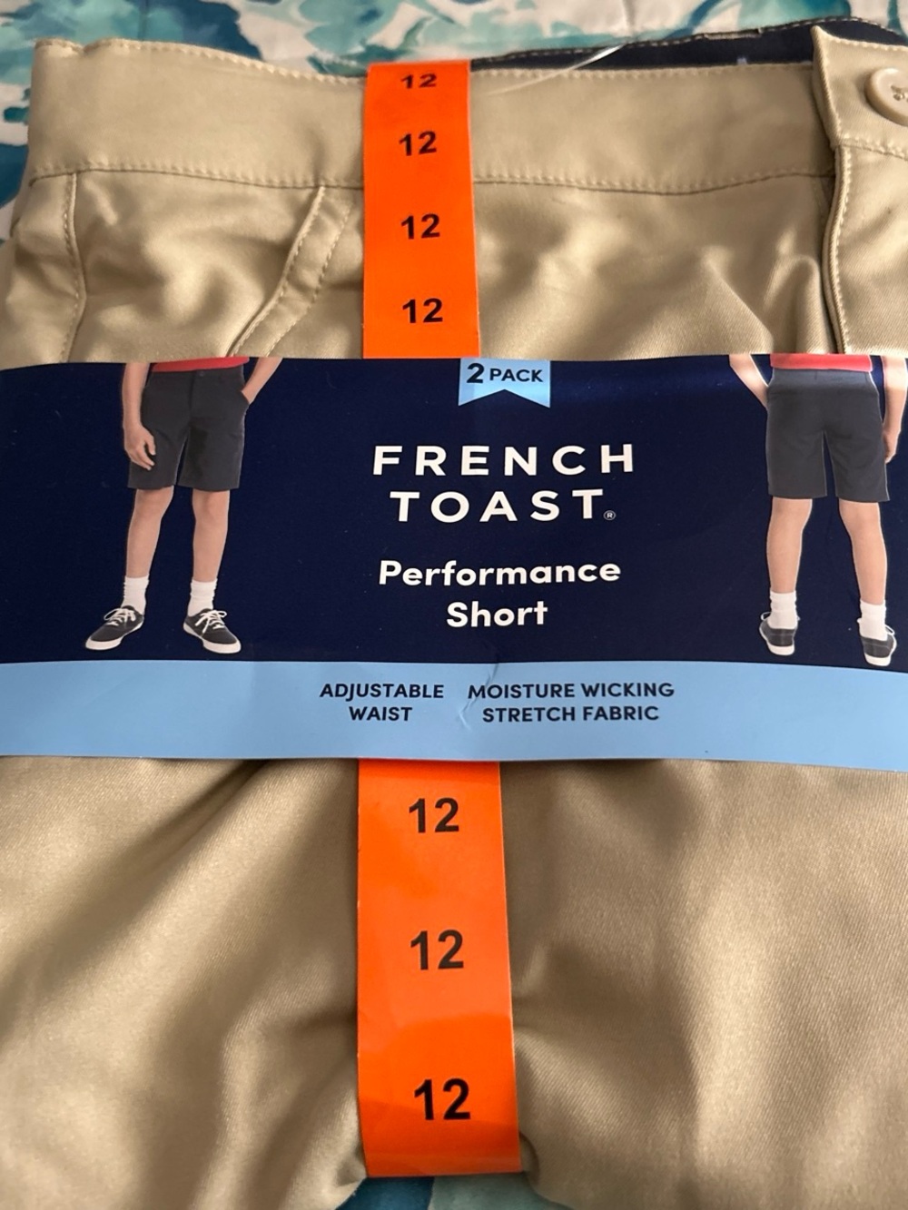 French Toast Khaki Boys' Athletic Performance Shorts
